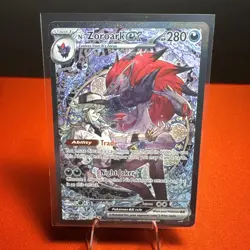 Pokemon N's Zoroark ex 286/217 Ascended Hero’s Special Illustration Rare Holo - Image 1