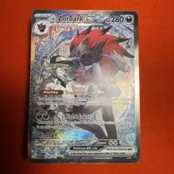 Pokemon N's Zoroark ex 286/217 Ascended Hero’s Special Illustration Rare Holo - Image 3