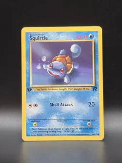 Vintage Pokemon - First Edition Team Rocket Squirtle 68/82 LP 1999-2000 - Image 1
