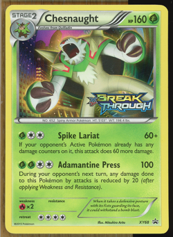 Chesnaught - XY68 ~ (Prerelease) ~ XY Black Star Promo ~ Lightly Played!! - Image 1