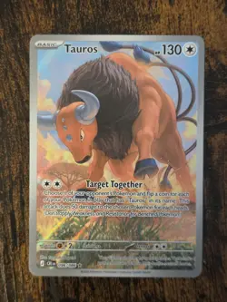 Pokemon TCG Chaos Rising Tauros Illustration Rare 096/086 Full Art - Image 1