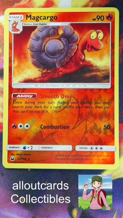 2018 Pokemon Celestial Storm Magcargo Reverse Holo 24/168 NM/M - Image 1