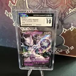 2022 Pokemon Mewtwo V Vstar Universe 050/172 Japanese - CGC 10 GEM MINT - Image 1