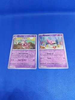 Pokemon Stellar crown Set collector Slowpoke/slowking Reverse holo cards - Image 1