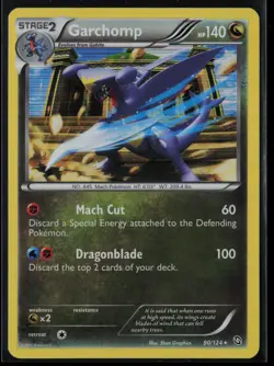 Garchomp 90/124 Pokemon Dragons Exalted Rare Near Mint - Image 1