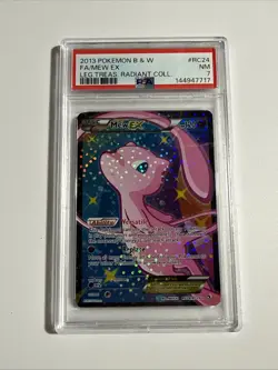 Mew EX (Full Art) RC24/RC25 Legendary Treasures: Radiant Collection Holo PSA 7 - Image 1