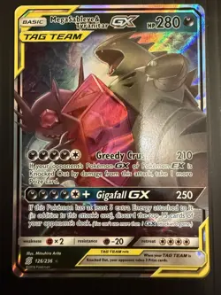 Mega Sableye & Tyranitar GX 126/236 Sm-Unified Minds Holo Pokemon TCG Card - Image 1