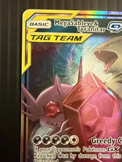Mega Sableye & Tyranitar GX 126/236 Sm-Unified Minds Holo Pokemon TCG Card - Image 2