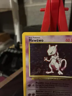 Pokemon Mewtwo Holo Rare Base Set 10/102 - Image 2