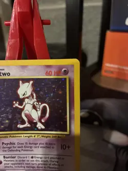 Pokemon Mewtwo Holo Rare Base Set 10/102 - Image 3