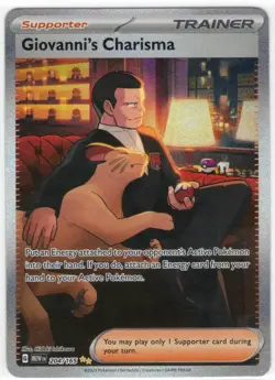 Giovanni's Charisma 204/165 Special Illustration Rare 151 Pokemon TCG Near Mint - Image 1