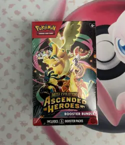 Pokemon Ascended Heroes Booster Bundle Sealed 6 Packs Scarlet & Violet - Image 1
