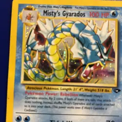 Pokemon Misty's Gyarados 13/132 Gym Challenge Holo Rare 100 HP English 2000 TCG - Image 2