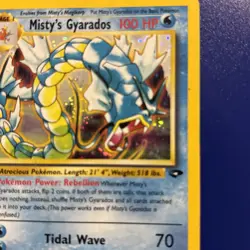 Pokemon Misty's Gyarados 13/132 Gym Challenge Holo Rare 100 HP English 2000 TCG - Image 3