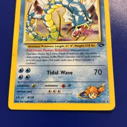 Pokemon Misty's Gyarados 13/132 Gym Challenge Holo Rare 100 HP English 2000 TCG - Image 4