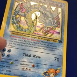 Pokemon Misty's Gyarados 13/132 Gym Challenge Holo Rare 100 HP English 2000 TCG - Image 5