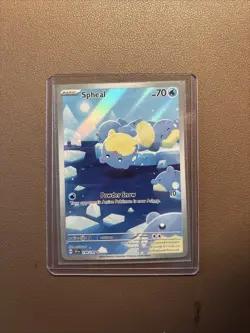 Pokemon TCG Spheal 199/191 Illustration Rare Surging Sparks NM Condition - Image 1