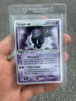 Pokemon Gengar EX Fire Red & Leaf Green Holo Rare 108/112 SWIRL - Image 1