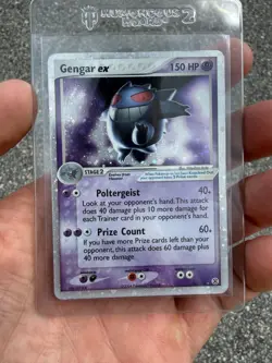Pokemon Gengar EX Fire Red & Leaf Green Holo Rare 108/112 SWIRL - Image 2