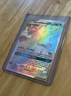Pokemon Pikachu & Zekrom GX 184/181 Secret Rare Full Art Holo Signed 2019 NM - Image 2