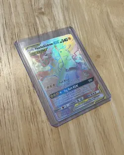 Pokemon Pikachu & Zekrom GX 184/181 Secret Rare Full Art Holo Signed 2019 NM - Image 3