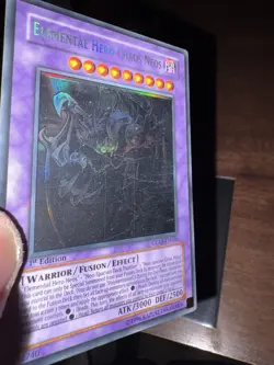Konami Yu-Gi-Oh! Elemental HERO Chaos Neos GLAS-EN036 Ghost Rare 1st Ed EN - Image 2