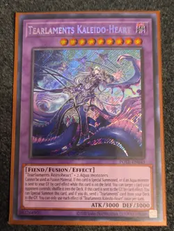 Yugioh Tearlaments Kaleido-Heart POTE-EN043 Unlimited Edition Secret Rare NM - Image 1