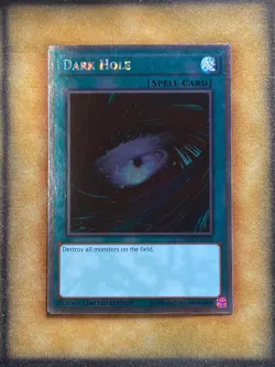 Yugioh Dark Hole NKRT-EN024 Platinum Rare Limited Edition NM - Image 1