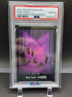 Donquixote Doflamingo - One Piece Double Pack Vol.9 Don!! Card Holofoil PSA 10 - Image 1