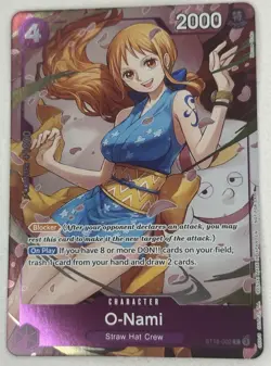 O-Nami Dash Pack Alt Art ST18-002 C Heroines Edition English One Piece Card - Image 1