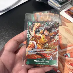 Monkey.D.Luffy P-135 Winner Stamp OP16 Pre-Release Event Promo Card Sealed - Image 1