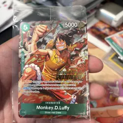 Monkey.D.Luffy P-135 Winner Stamp OP16 Pre-Release Event Promo Card Sealed - Image 5