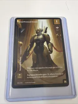 Wonders of the First Final Protocol Armor MYTHIC Classic Call Of The Stones - Image 1