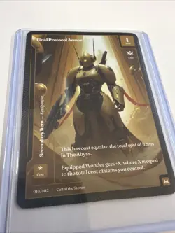 Wonders of the First Final Protocol Armor MYTHIC Classic Call Of The Stones - Image 2