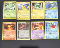 Pokemon EX Team Magma vs Team Aqua lot - 8 cards (Pikachu, Bulbasaur)!!!! Lot #1 - Image 1