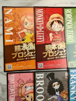 ONE PIECE Kumamoto Revival Project Bronze Statue Card Set of 8 From Japan - Image 2