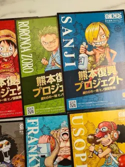ONE PIECE Kumamoto Revival Project Bronze Statue Card Set of 8 From Japan - Image 3