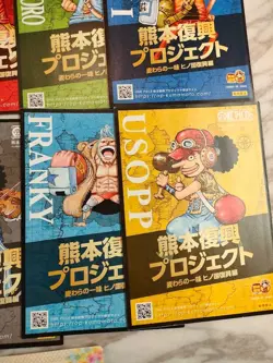 ONE PIECE Kumamoto Revival Project Bronze Statue Card Set of 8 From Japan - Image 5