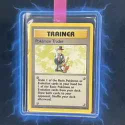 ⭐Pokemon TCG Base Set Pokemon Trader ⭐Card 77/102 Vintage WOTC - Image 1