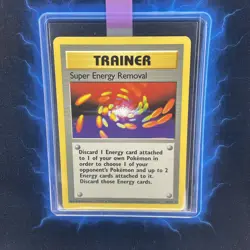⭐ Super Energy Removal 79/102 ⭐ Original Non Holo Rare Base Set Pokemon Card - Image 1