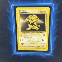 🔥 Electabuzz 20/102 🔥 Original Base Set Non Holo Rare Pokemon Card WOTC 1999 - Image 2