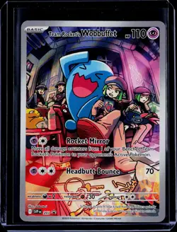 Team Rocket's Wobbuffet #203 SV: Scarlet & Violet Promo Cards Pokemon - Image 1