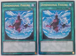 2X DUSA-EN060 Dimensional Fissure - Ultra Rare 1st Edition Card - Image 1