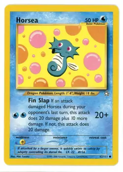 Horsea 62/111 Neo Genesis Pokemon Card - Image 1
