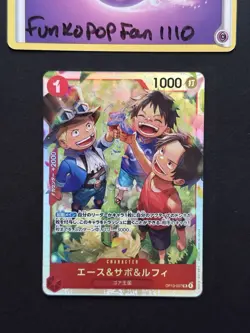 Ace & Sabo & Luffy OP13-007 SR Carrying on His Will ONE PIECE Card Game Japanese - Image 1