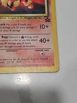 Pokemon Card - Arcanine Wotc Black Star Promo 6 Promo - Image 5
