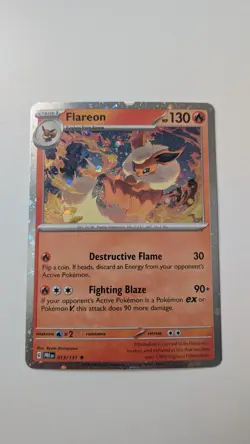 Flareon 013/131 Rare (Cosmos Holo) Pokemon TCG Miscellaneous Cards & Products - Image 1