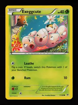 Exeggcute 1/108 Common Tomokazu Komiya Roaring Skies Pokemon Cards - Image 1