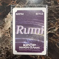 Kayou KPop Demon Hunters Collectible Trading Card - Rumi Promo HPDH01-PR1-01 - Image 2
