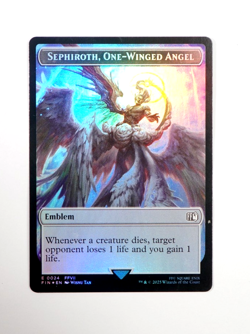 Sephiroth One-Winged Angel Emblem Token Card MTG Magic the Gathering - Image 1